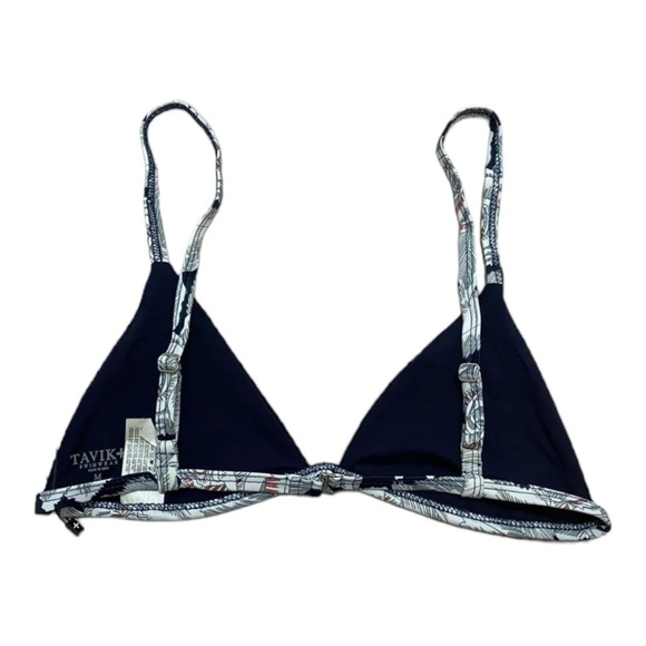 Tavik Zepplin Slinky Rib Bikini Swim Top in Evening Blue Size L NWT - Picture 6 of 8